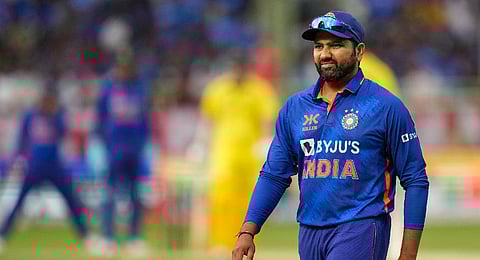 Indian captain Rohit Sharma during the second ODI cricket match between India and Australia. (Photo | PTI)