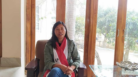 Hekani Jakhalu, first woman to get elected to Nagaland Assembly. (Photo | EPS)