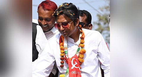 CPIM backed Congress candidate Bayron Biswas has won the Sagardighi bypoll. (Photo | Twitter)