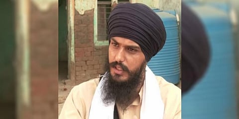 A file photo of radical preacher and Waris Punjab De Chief Amritpal Singh. (Photo | ANI)