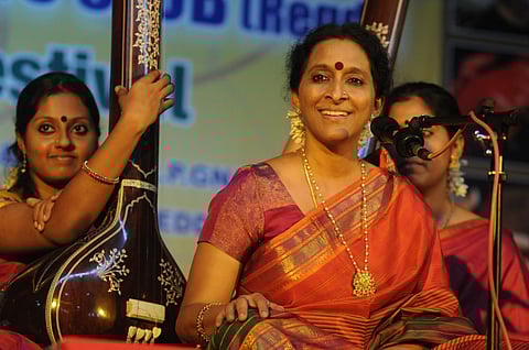 Renowned Carnatic vocalist and musician Bombay Jayashri. (Express)