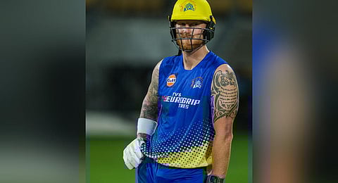Chennai Super Kings' Ben Stokes.(Photo | Facebook , Chennai Super Kings)