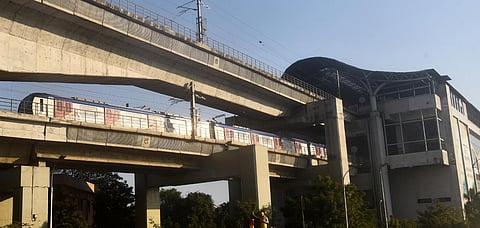 Inter-corridor services between Chennai Central and Chennai airport via Alandur were affected. (Photo | Martin Louis, EPS)