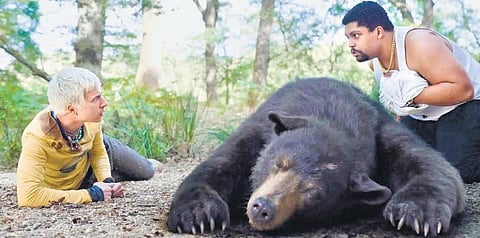 A still from the movie 'Cocaine Bear'