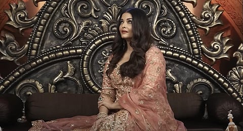 The diva marked her presence in a pink embellished suit.