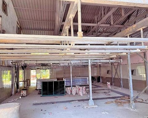 The under-construction abattoir at Kunnukuzhy in Thiruvananthapuram