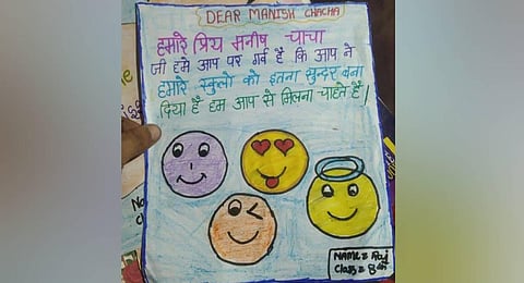 More than 20,000 letters to Sisodia were collected on the first day itself at a special desk that was set up. (Photo | Twitter, @Kejriwal)