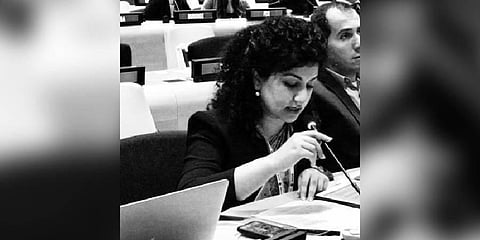 First Secretary of India's Permanent Mission to UN Seema Pujani (Photo | Seema Pujani @Twitter)