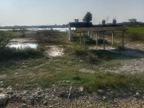 The graveyard located at Ayikudi village in Perambalur district. Express