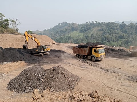 Illegal coal mining in Assam and Arunchal Pradesh border areas have caused irreversible damage to wildlife in those parts. (Photo | Special Arrangement)