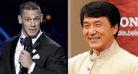 John Cena, (L) Jackiea Chan. (Photos | AP)