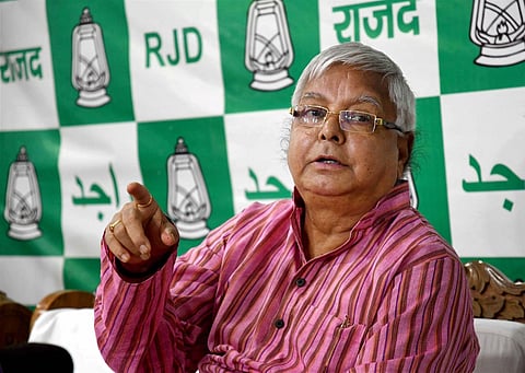 Rashtriya Janata Dal Chief Lalu Prasad Yadav. (File Photo | PTI)