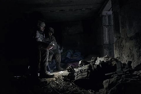 Ukrainian servicemen rest in a shelter near Bakhmut, Donetsk region, Ukraine, Tuesday, March 7, 2023. (Photo | AP)