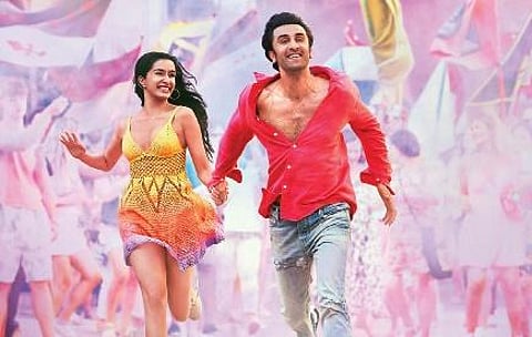 A still from the film 'Tu Jhoothi Main Makkaar' starring Ranbir and Shraddha Kapoor.