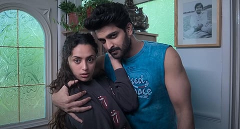 A still from the teaser of the upcoming film, 'Phalana Abbayi Phalana Ammayi (PAPA)' starring Malavika Nair and Naga Shaurya. (Photo | YouTube screengrab)
