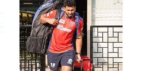 Punjab Kings all-rounder M Shahrukh Khan. (Photo | Twitter @PunjabKingsIPL)