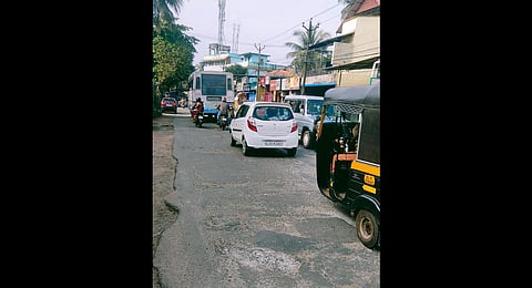A busy stretch at Balaramapuram.