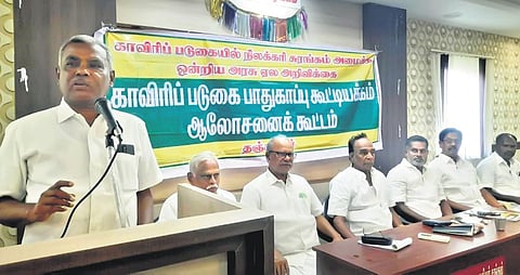 The Joint Movement for Protection of Cauvery Basin announced it would launch agitations if the lignite mines were not officially taken out of the list | Express