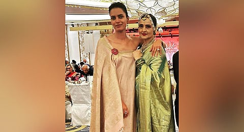 Lakshmi Menon with Rekha.
