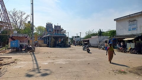 A view of the temple in Melpathi village into which Dalits were barred entry. (Photo | EPS)