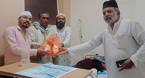 Akram also solicits assistance from various Muslim groups through social media to lend a helping hand for his noble task.