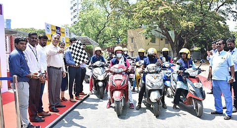 An initiative of Chennai Metro and Rapido, a total of fifty women bike taxi captain’s base will be available at select Metro stations. (Photo | Express)