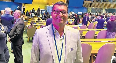 Shrikant Paygavhane at the United Nations event