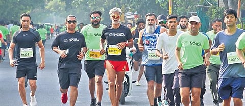 Participating in the World Earth Day Run