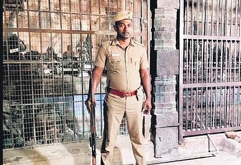 Sirkazhi DSP Taj Lamech said the posse of policemen will be guarding the area until artefacts are moved out | express