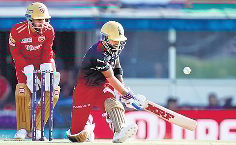 RCB’s Virat Kohli hit 59 off 47 balls against PBKS on Thursday | sportzpics