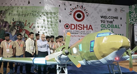 OSDA chairman Subroto Bagchi interacting with students at Odisha Skill Conclave | Shamim Qureshy