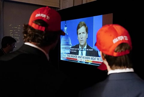 Republican viewers watch controversial Fox News TV host Tucker Carlson's prime-time show. (File Photo | AP)