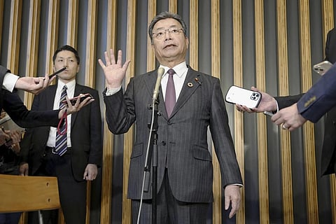 Chairperson of the National Public Safety Commission Koichi Tani. (Photo | AP)