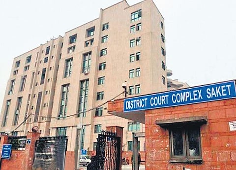 A man shot at a woman over a monetary dispute inside Saket court complex on April 21, triggering a controversy over the security measures in place in district courts. (Photo | Express)