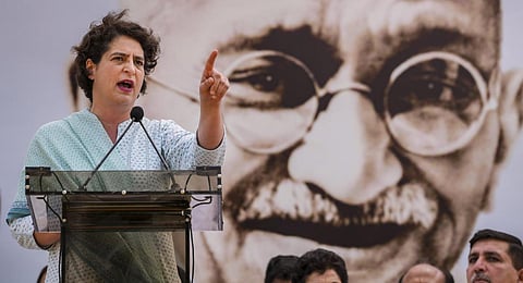 Congress leader Priyanka Gandhi (Photo | PTI)
