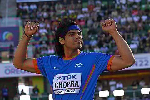 Olympic gold medalist Neeraj Chopra. (File photo| AFP)