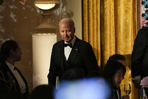 FILE PHOTO | US President Joe Biden at a State Dinner event in the East Room of the White House in Washington. (Photo | AP)