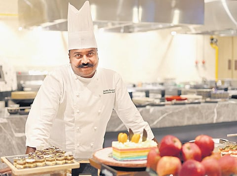 Senthil Kumar, the executive chef of Hyatt Regency Trivandrum. (Photo | BP Deepu)