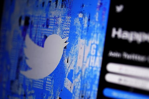 The Twitter splash page is seen on a digital device on April 25, 2022, in San Diego. (Photo | AP)