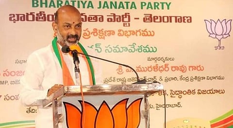 Telangana BJP president and Karimnagar MP Bandi Sanjay Kumar. (Photo | Bandi Sanjay Kumar Twitter)