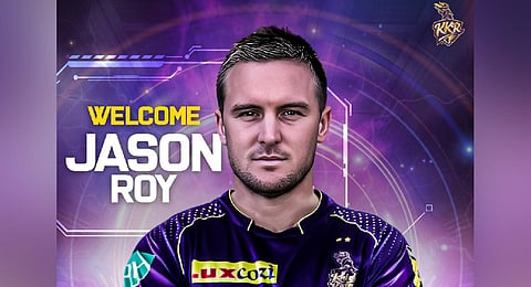 KKR welcomed Jason Roy on April 5, 2023. (Photo | KKR Twiter)