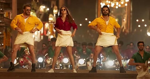 A screengrab from 'Yentamma' song (Photo | YouTube)