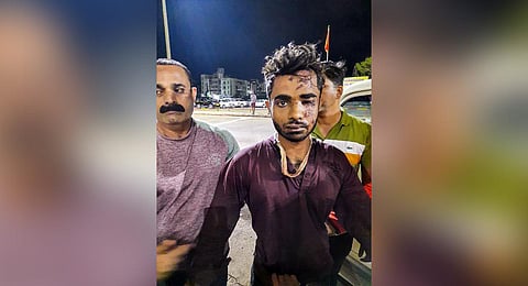 Kerala train arson case accused, Shahrukh Saifi. (Photo | PTI)