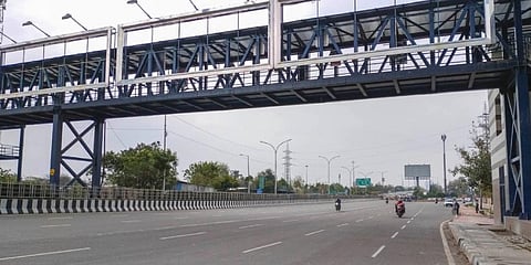 A file photo of the Delhi-Noida road used for representative purposes only. (Photo | PTI)