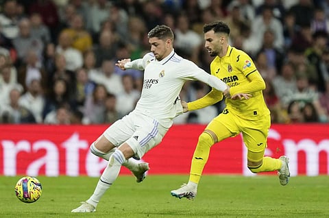Federico Valverde (left) and Álex Baena (right) reportedly got into it after a Real Madrid-Villareal match. (Photo | AP)