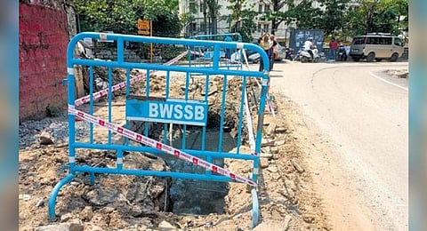 Hundreds of residents in LB Shastri Nagar are worried about waterborne infections due to dirty water entering their homes through BWSSB pipes