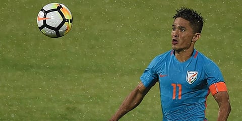 Indian football captain Sunil Chhetri (Photo | AFP)