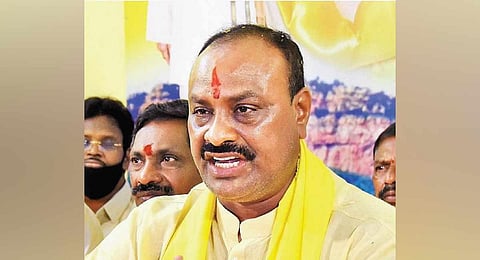 TDP State President Kinjarapu Atchannaidu. (File| Photo)