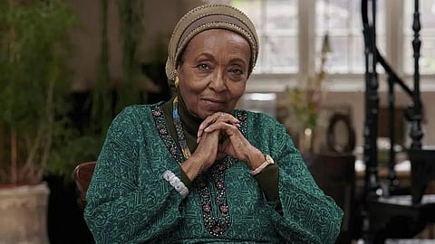 In this photo provided by the Templeton Prize in May 2023, Dr. Edna Adan Ismail sits for a portrait in London. (Photo | AP)