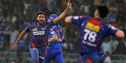 Lucknow Super Giants' Mohsin Khan (Photo | PTI)